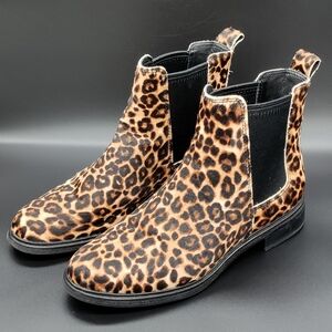 Clarks Leopard Print Ankle Boots